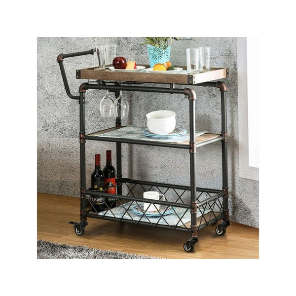 Williston Elnora Metal Bar Cart & Reviews Wayfair